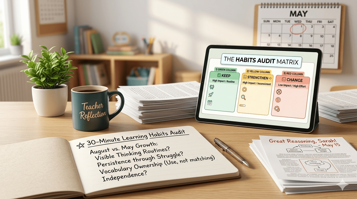 End of Year Teacher Reflection: The 30-Minute Habits Audit