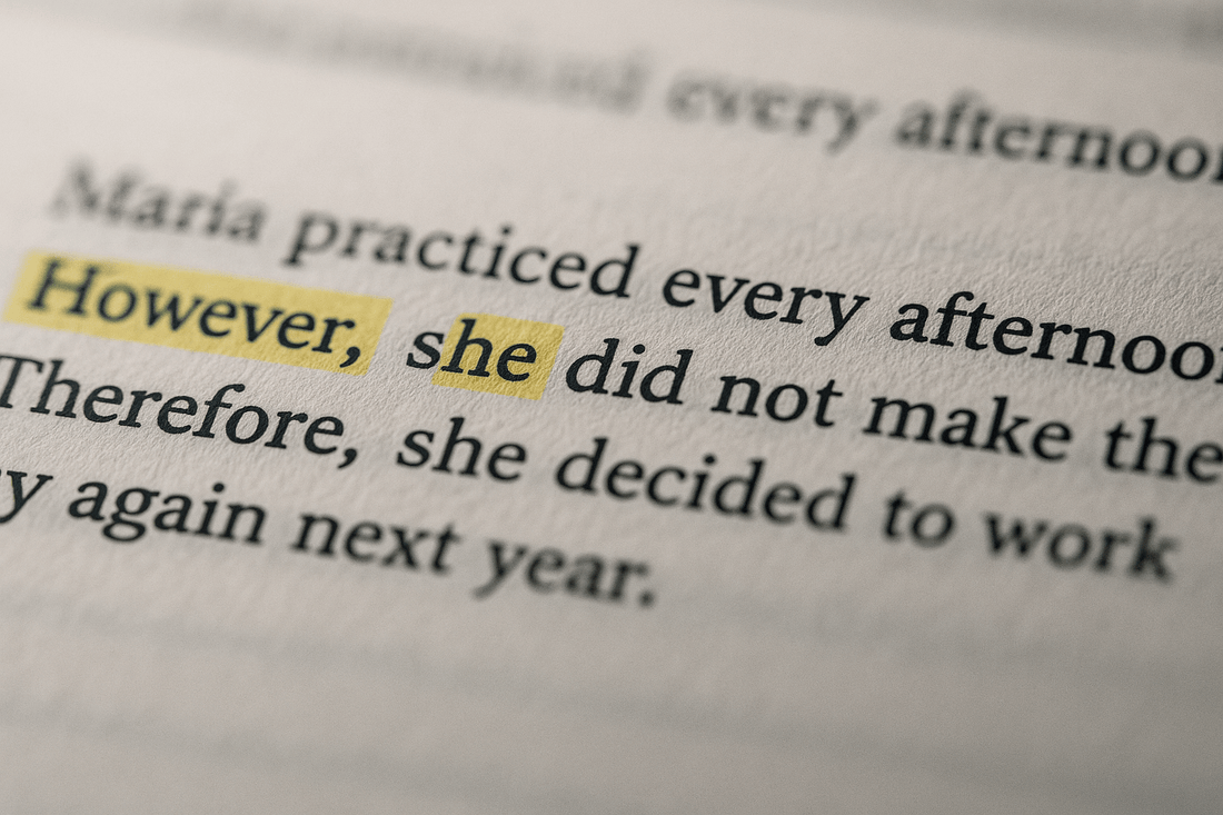 cohesive device example sentence