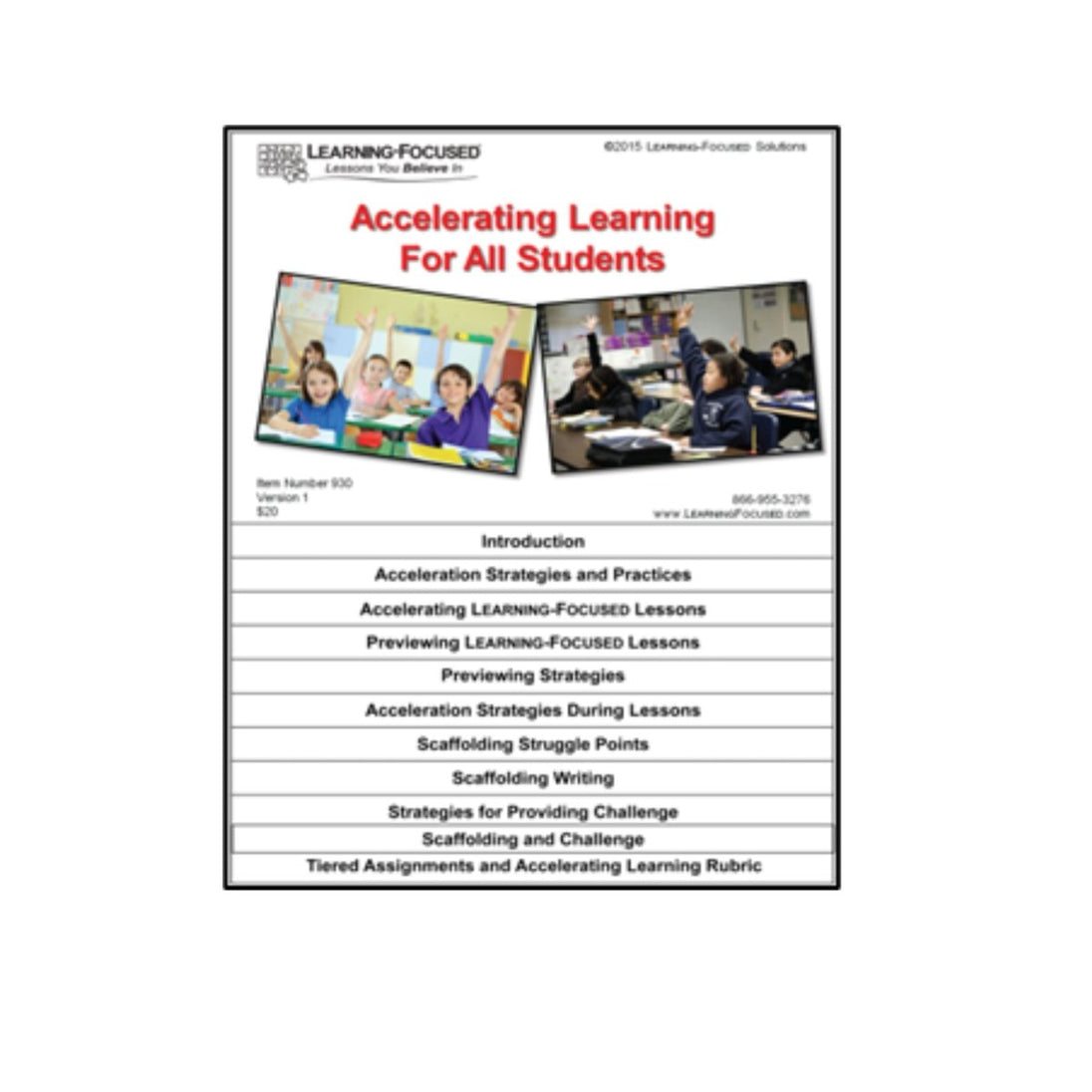 Accelerating Learning for All Students Flipchart - Learning - Focused Store