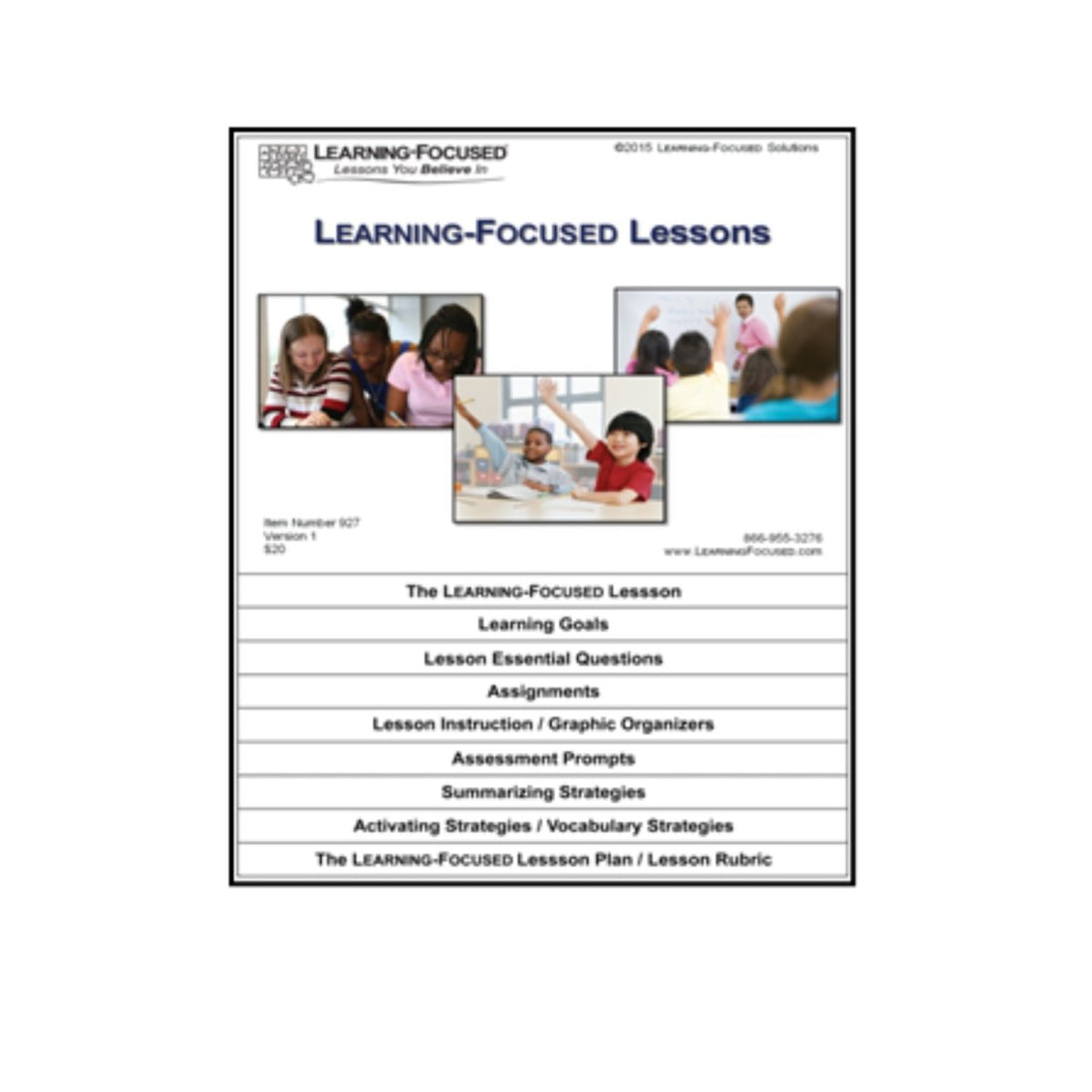 The High Performance Learning - Focused Lesson Flipchart - Learning - Focused Store